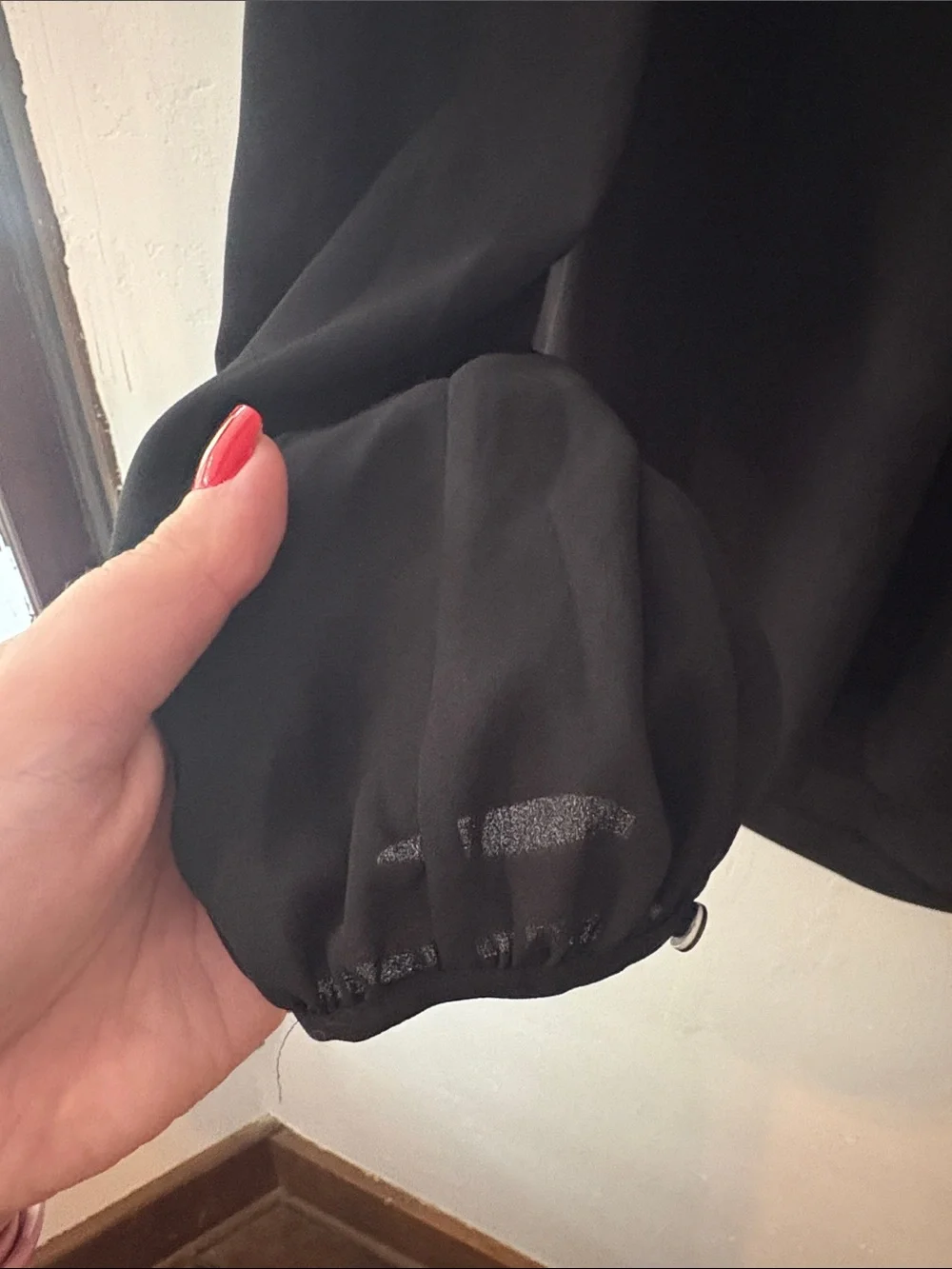J. Crew Black Long-Sleeve Peasant Blouse with Back Tie Size 2